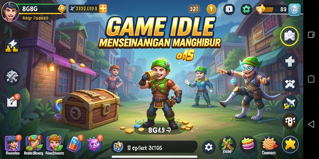 Tampilan screenshot menunjukkan gameplay santai dari 8G8G.