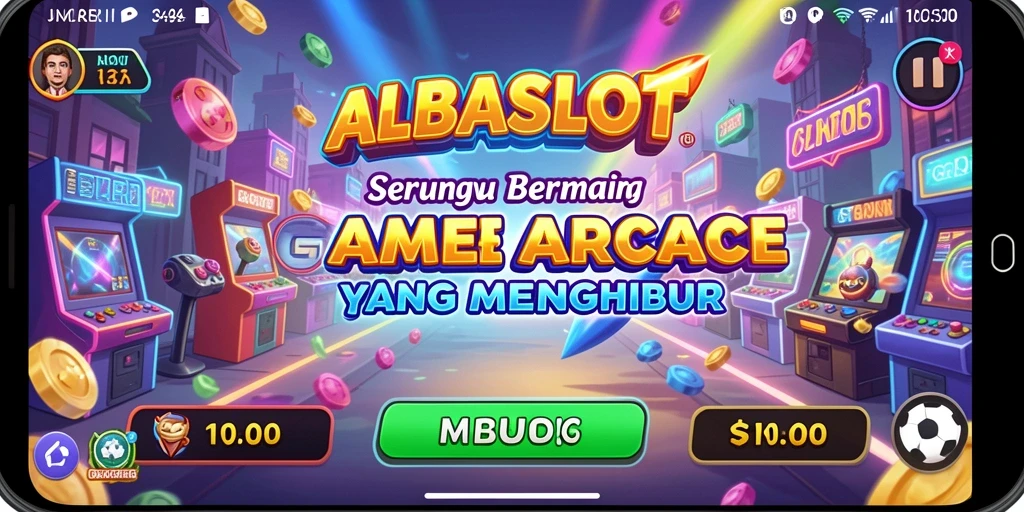 Screenshot gameplay ALBASLOT menampilkan aksi seru dalam permainan Arcade.