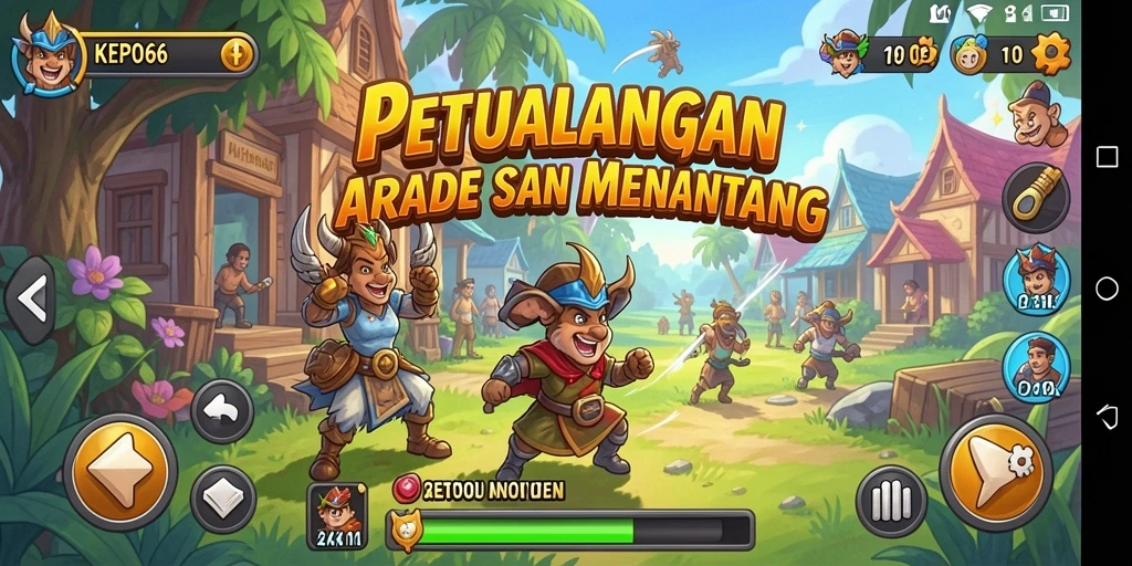 Screenshot gameplay KEPO66 yang penuh aksi dan warna.