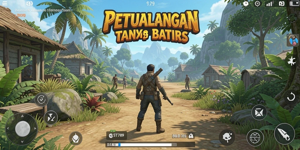 Gameplay ST789 menampilkan petualangan seru dalam dunia terbuka.